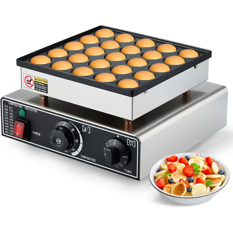 Mini Waffle Maker Machine - Mini machine à crêpes commerciale, 25