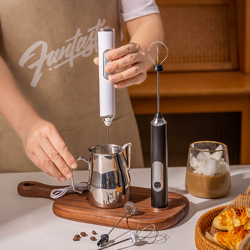 Immersion Hand Blender Set - Presse-lait électrique mélangeur sans fil café