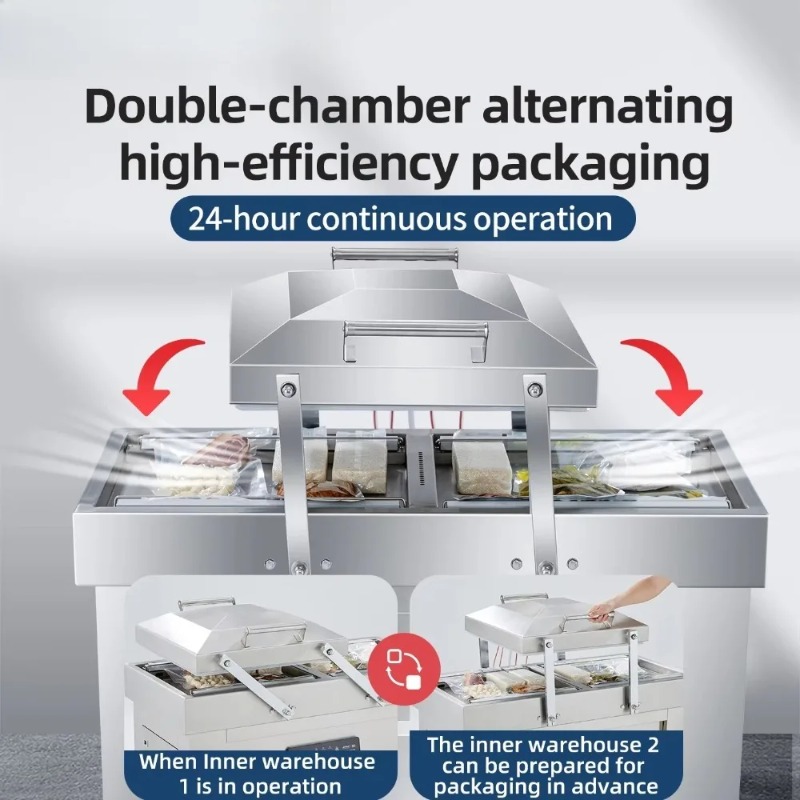 Food Vacuum Sealer Machine - Machine sous vide à double chambre,