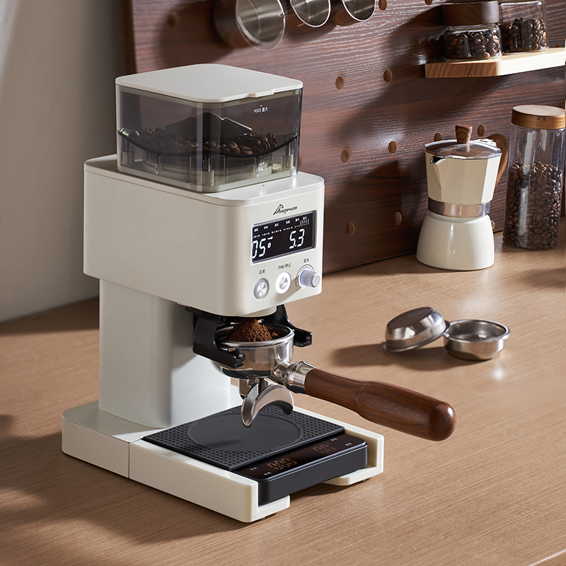 Coffee Bean Grinder Electric - Moulin à café électrique, bavure réglable,