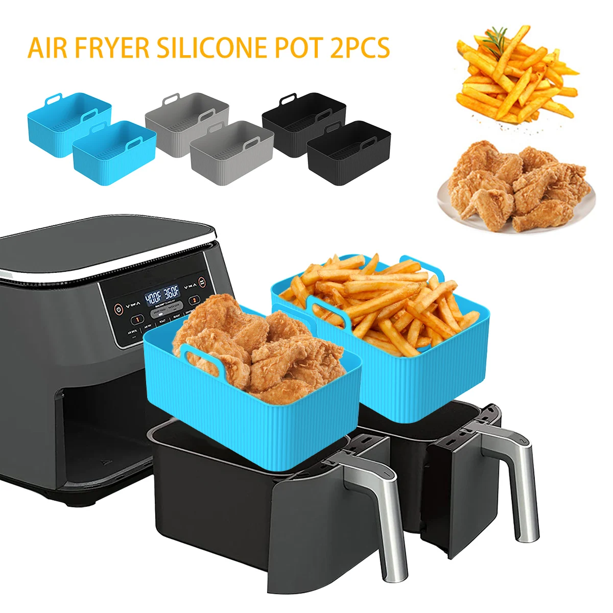 Revêtement en Silicone pour fr - Air Fryer Silicone Pot Liner avis et prix