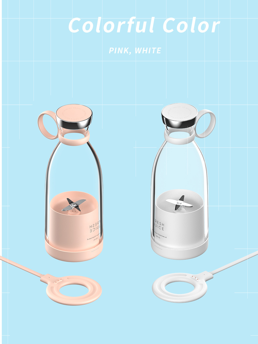 Chargeur usb pour presse-agrum - Portable Blender Usb Rechargeable avis et prix