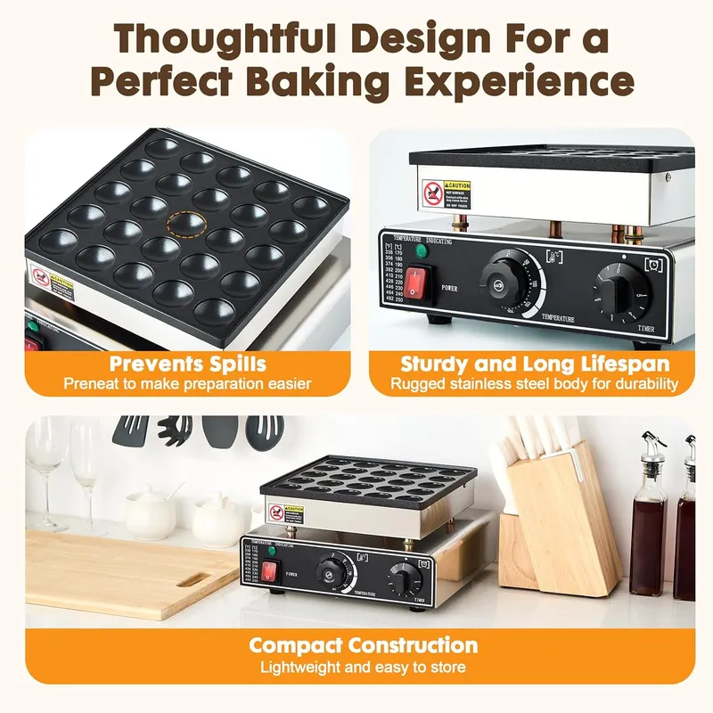 Mini machine à crêpes commerci - Mini Waffle Maker Machine avis et prix