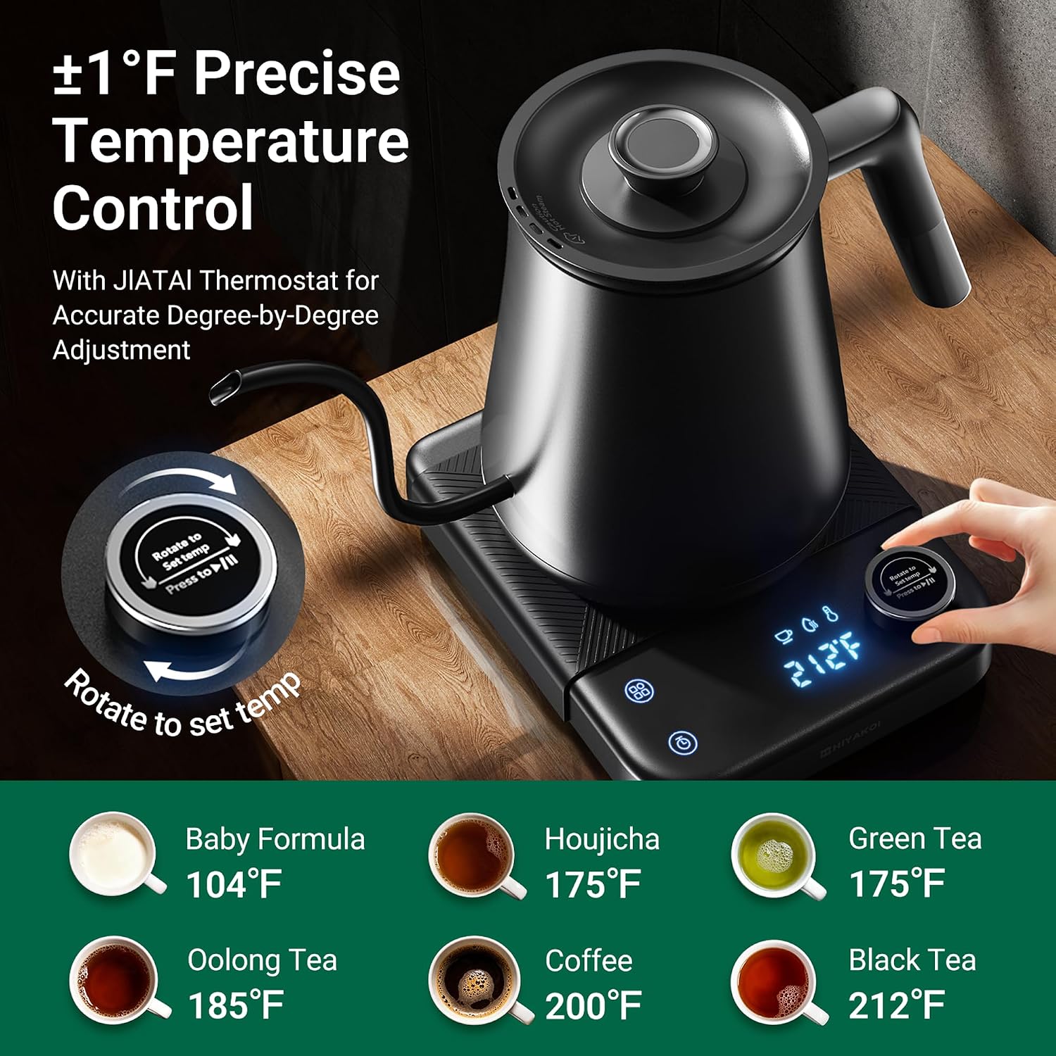 Bouilloire électrique à col de - Electric Kettle Temperature Control avis et prix