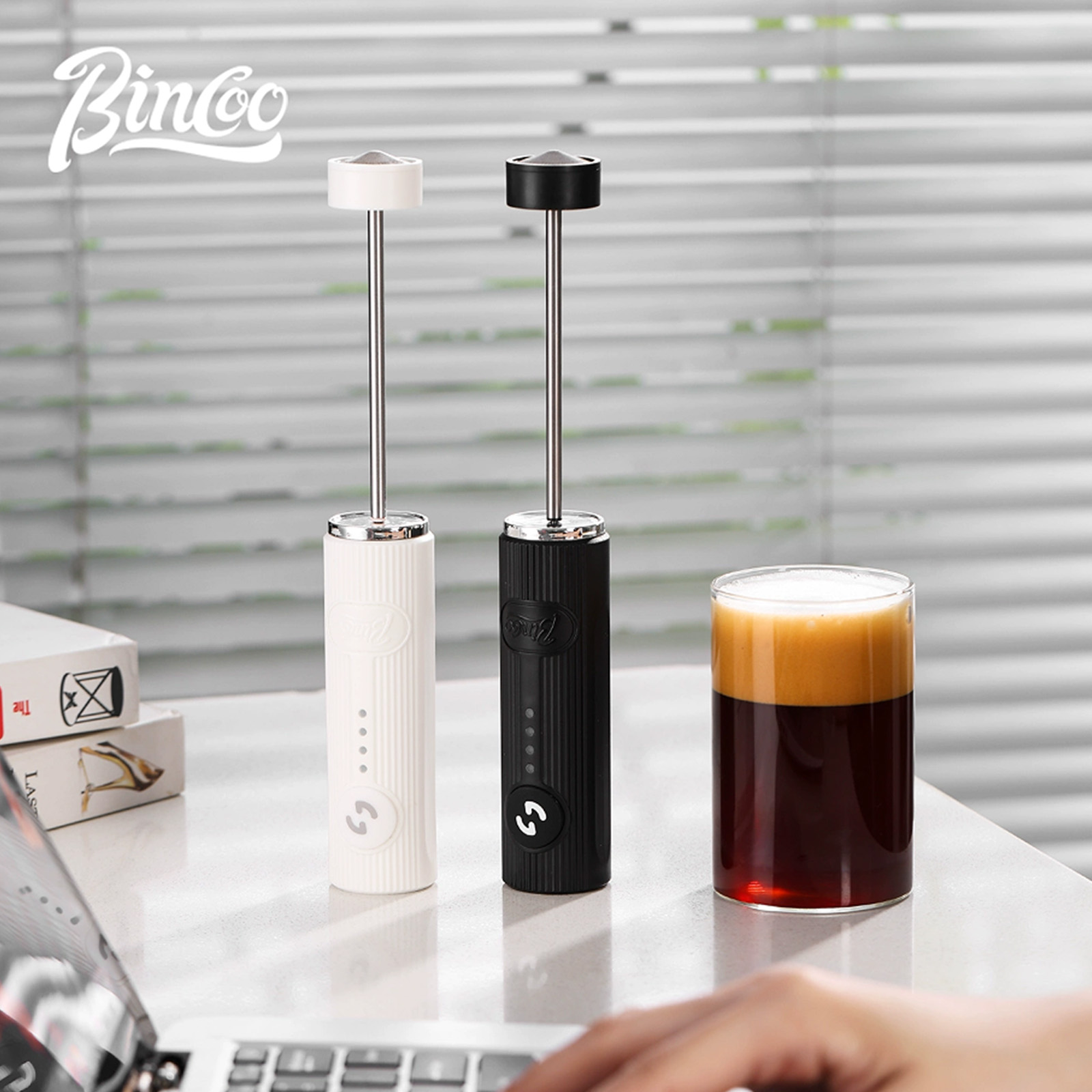 BINCOO mousseur à café électri - Electric Milk Frother Handheld avis et prix